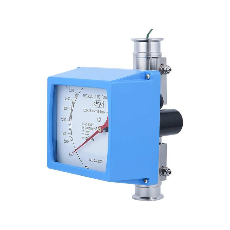 LZ Series Tri-Clamp Connection Local Display Type Metal Tube Flowmeter