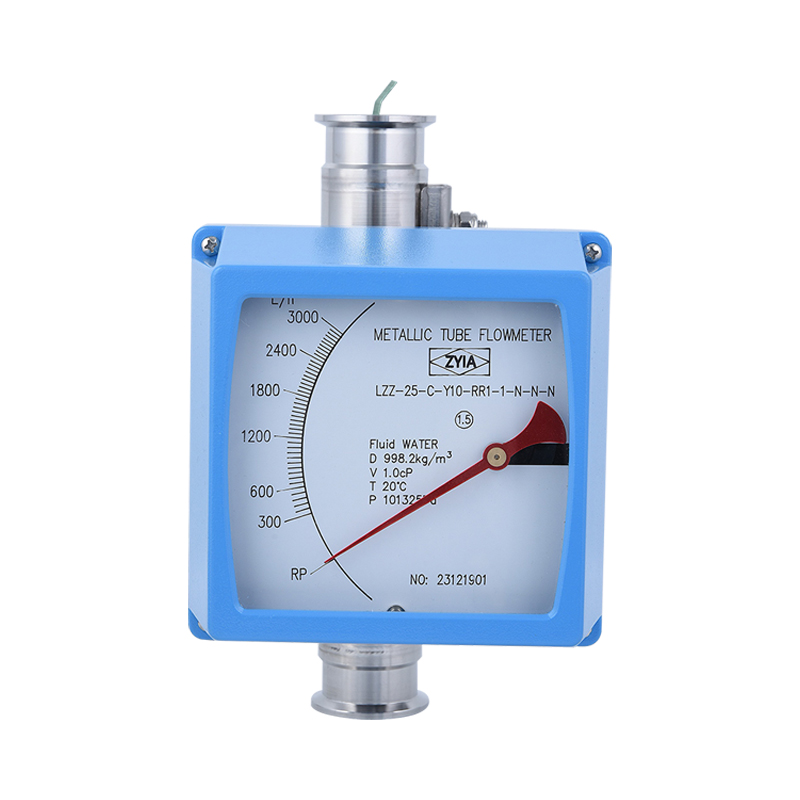 LZ Series Tri-Clamp Connection Local Display Type Metal Tube Flowmeter